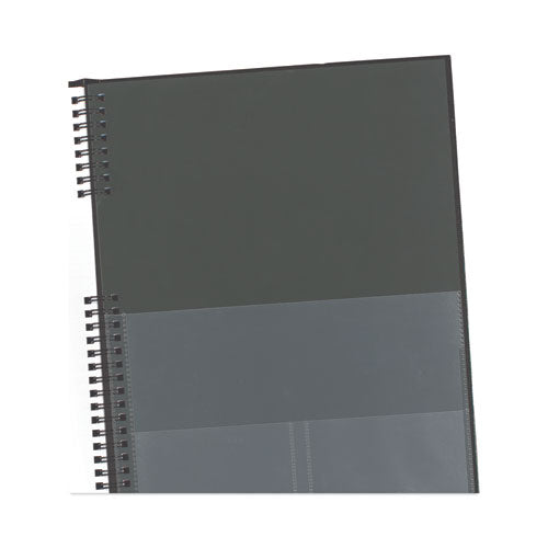 Coilpro Weekly Appointment Book In Columnar Format, 11 X 8.5, Black Lizard-look Cover, 12-month (jan To Dec): 2026