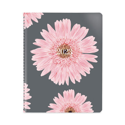 Essential Weekly Appointment Book, Columnar Format, Pink Daisy Artwork, 11 X 8.5, Multicolor Cover, 12-month (jan-dec): 2026
