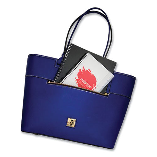 Pocket-size Password Log Book, User-name/password Format, White/red Cover, (60) 7 X 5.5 Sheets