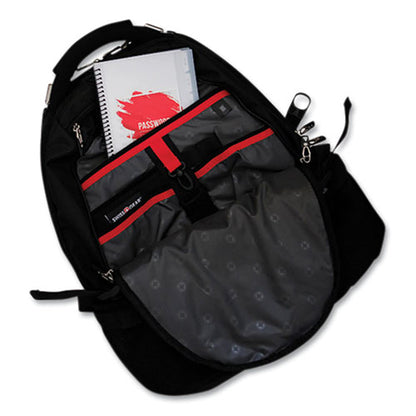 Pocket-size Password Log Book, User-name/password Format, White/red Cover, (60) 7 X 5.5 Sheets