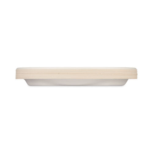 Ecosave Tableware, Plate, Sugarcane, 10.13" Dia, White, 16/pack
