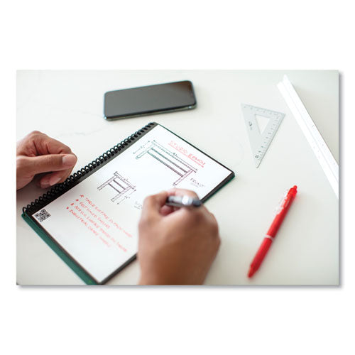 Core Smart Notebook, Dotted Rule (4 Sq/in), Black Cover, (18) 8.8 X 6 Sheets