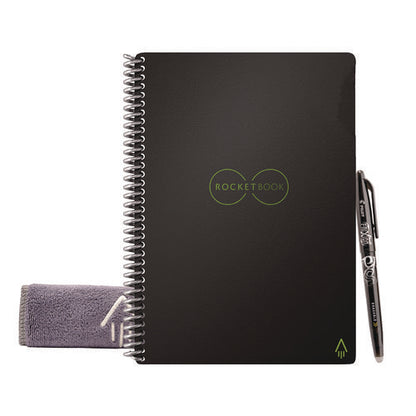 Core Smart Notebook, Medium/college Rule, Infinity Black Cover, (18) 8.8 X 6 Sheets