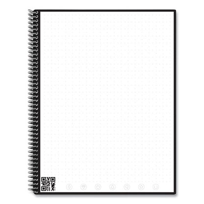 Core Smart Notebook, Dotted Rule (4 Sq/in), Black Cover, (16) 11 X 8.5 Sheets