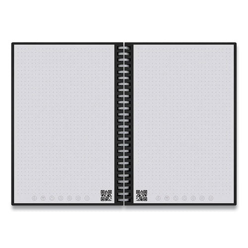 Wave Smart Reusable Notebook, Dotted Rule (4 Sq/in), Blue Cover, (40) 9.5 X 8.5 Sheets