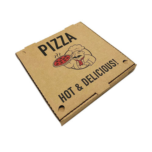 Pizza Boxes, 10 X 10 X 2, Brown, Paper, 50/pack
