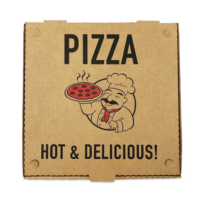 Pizza Boxes, 10 X 10 X 2, Brown, Paper, 50/pack