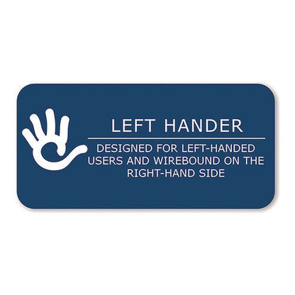 Lefty Notebook, 1-subject, Wide/legal Rule, Randomly Assorted Cover Color, (100) 10.5 X 8.5 Sheets
