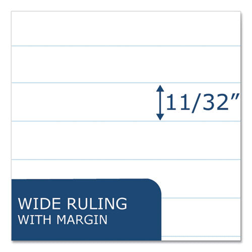 Marble Cover Composition Book, Wide/legal Rule, Black Marble Cover, (50) 9.75 X 7.5 Sheets