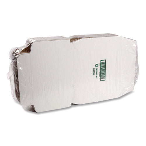 Catering Boxes, 10.88 X 13 X 3, White, Paper, 50/carton