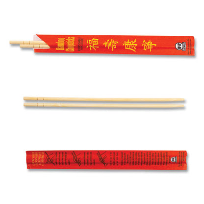 Chopsticks, Paper, 9", Natural, 1,000/carton