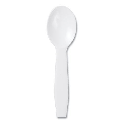 Polystyrene Taster Spoons, Plastic, 3", White, 3,000/carton