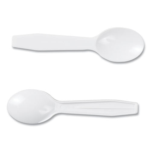 Polystyrene Taster Spoons, Plastic, 3", White, 3,000/carton