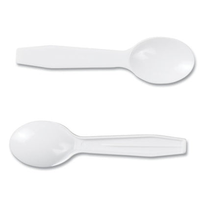 Polystyrene Taster Spoons, Plastic, 3", White, 3,000/carton