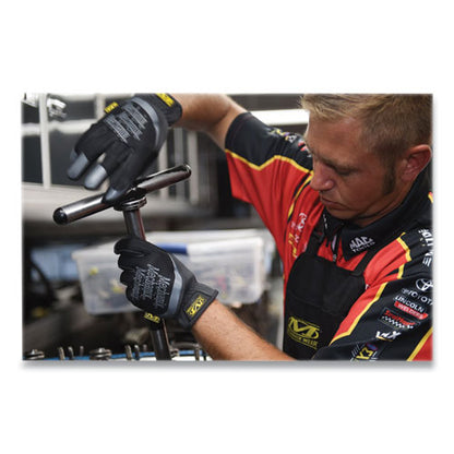 Fastfit Work Gloves, Large, Black/gray, Pair