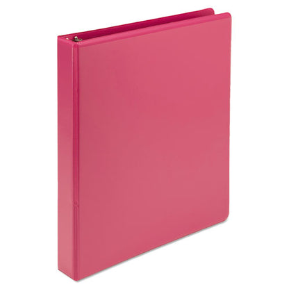 Earth's Choice Plant-based Durable Fashion View Binder, 3 Rings, 1" Capacity, 11 X 8.5, Berry, 2/pack