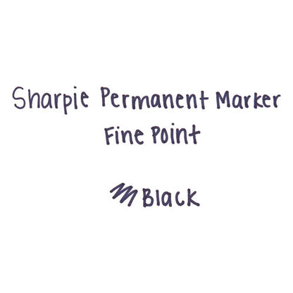 Fine Tip Permanent Marker Value Pack, Fine Bullet Tip, Black, 36/pack
