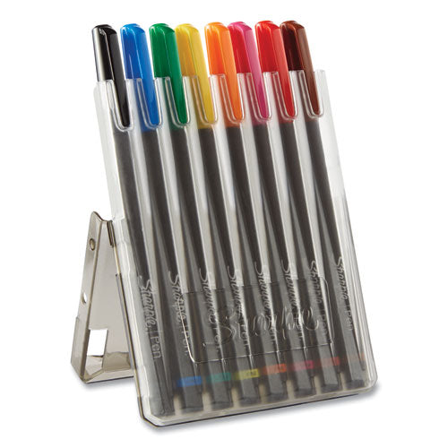 Art Pen Porous Point Pen, Stick, Fine 0.4 Mm, Assorted Ink And Barrel Colors, 8/pack