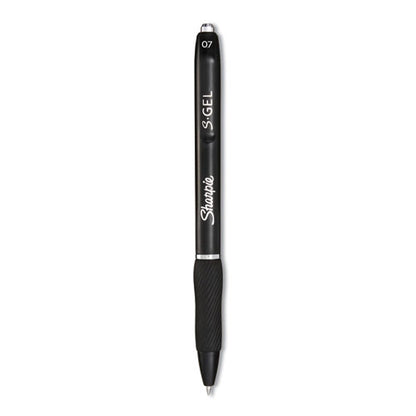 S-gel High-performance Gel Pen, Retractable, Medium 0.7 Mm, Black Ink, Black Barrel, 36/pack