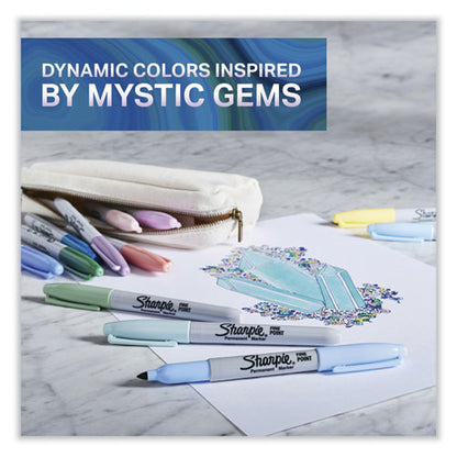 Mystic Gems Markers, Fine Bullet Tip, Assorted, 24/pack