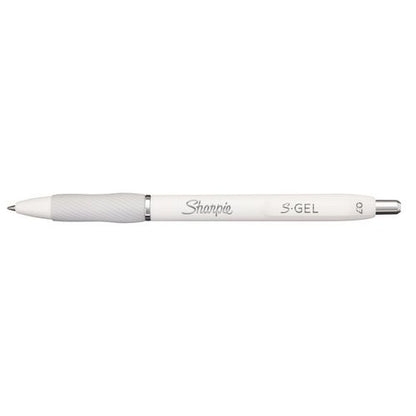S-gel Fashion Barrel Gel Pen, Retractable, Medium 0.7 Mm, Assorted Ink Colors, White Barrel, 4/pack
