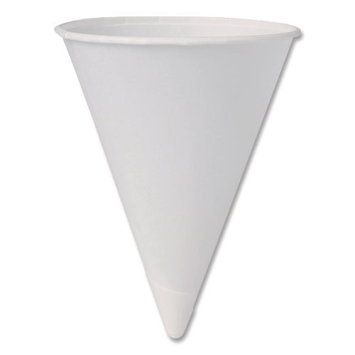 Cone Water Cups, 4 Oz, Paper, White, 200/bag, 25 Bags/carton