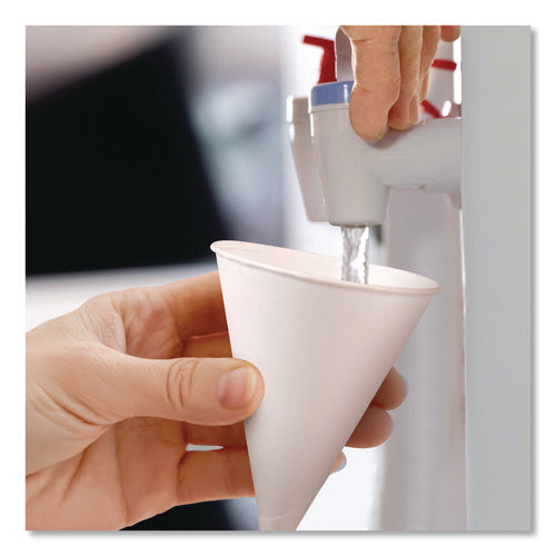 Cone Water Cups, 4 Oz, Paper, White, 200/bag, 25 Bags/carton
