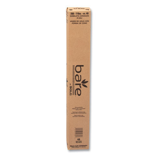 Cone Water Cups, Chipboard Box Inner Packaging, 4 Oz, Paper, White, 200/bag, 25 Bags/carton