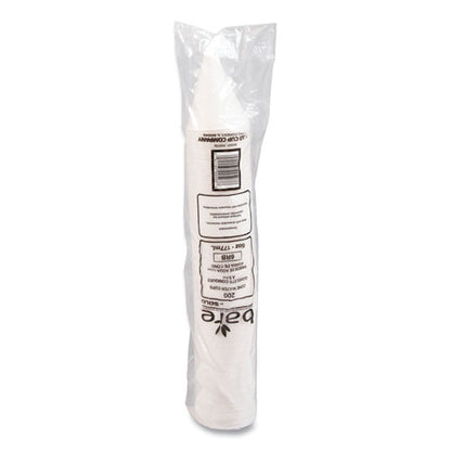 Bare Eco-forward Treated Paper Cone Cups, 6 Oz, White, 200/sleeve, 25 Sleeves/carton