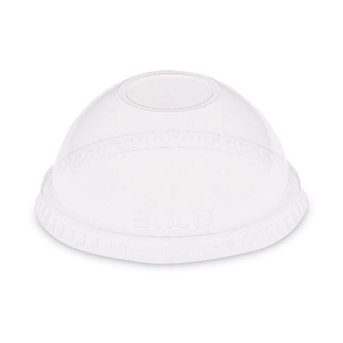 Dome-top Cold Cup Lids, Fits 2.5 Oz To 9 Oz Cold Cups, Plastic, Clear, 2,500/carton