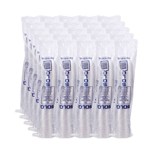 Dome-top Cold Cup Lids, Fits 2.5 Oz To 9 Oz Cold Cups, Plastic, Clear, 2,500/carton