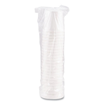 Flexstyle Double Poly Paper Containers, 16 Oz, White, Paper, 25/pack, 20 Packs/carton