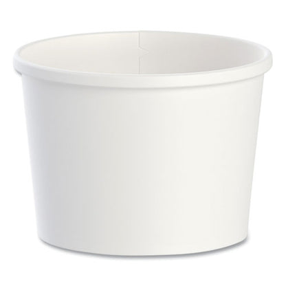 Flexstyle Double Poly Paper Containers, 12 Oz, 3.6" Diameter, White, Paper, 25/bag, 20 Bags/carton