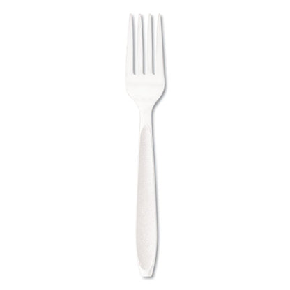 Impress Heavyweight Full-length Polystyrene Cutlery, Fork, Plastic, White, 1,000/carton