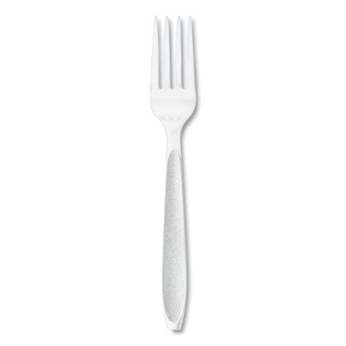 Impress Heavyweight Full-length Polystyrene Cutlery, Fork, Plastic, White, 100/box