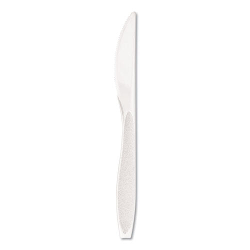 Impress Heavyweight Full-length Polystyrene Cutlery, Knife, Plastic, White, 1,000/carton