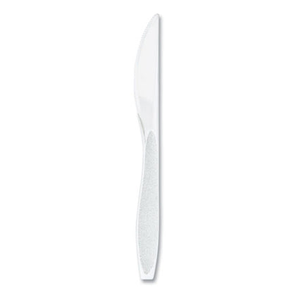 Impress Heavyweight Full-length Polystyrene Cutlery, Knife, Plastic, White, 100/box