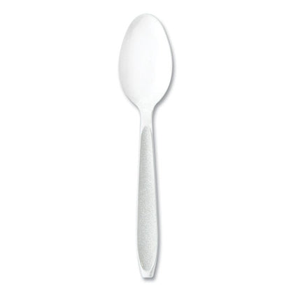 Impress Heavyweight Full-length Polystyrene Cutlery, Spoon, Plastic, White, 100/box