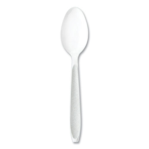 Impress Heavyweight Full-length Polystyrene Cutlery, Spoon, Plastic, White, 100/box