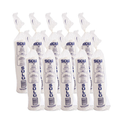 Lift Back And Lock Tab Lids For Paper Cups, Fits 10 Oz Hot Cups, Plastic, White, 100/sleeve, 10 Sleeves/carton