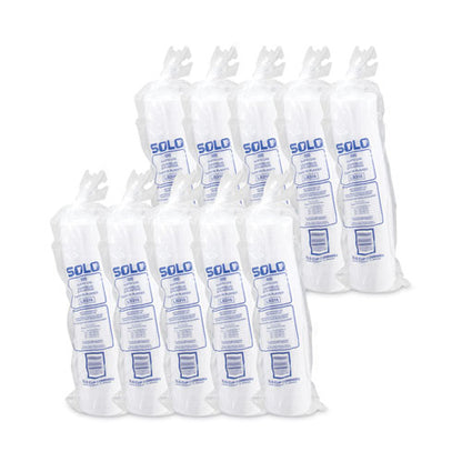 Lift Back And Lock Tab Lids For Paper Cups, Fits 10 Oz To 24 Oz Hot Cups, Plastic, White, 100/sleeve, 10 Sleeves/carton