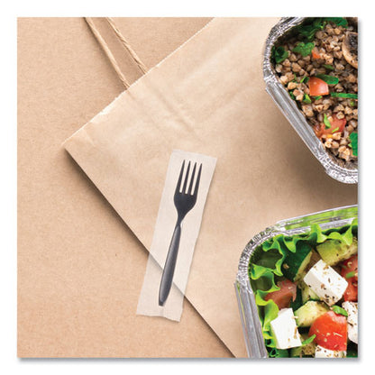 Reliance Mediumweight Cutlery, Fork, Plastic, Black, 1,000/carton