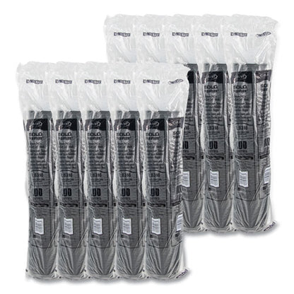 Traveler Cappuccino Style Dome Lid, Fits 10 Oz To 24 Oz Hot Cups, Plastic, Black, 100/sleeve, 10 Sleeves/carton