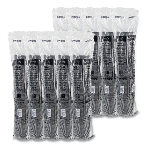 Traveler Cappuccino Style Dome Lid, Fits 10 Oz To 24 Oz Hot Cups, Plastic, Black, 100/sleeve, 10 Sleeves/carton