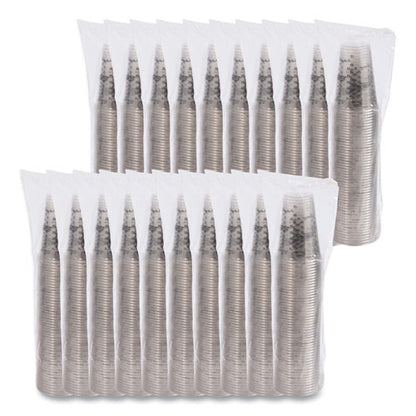 Pet Graduated Medical And Dental Cups, 10 Oz, Plastic, Clear, 50/bag, 20 Bags/carton