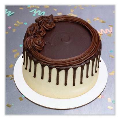 Bright White Cake Circles, 14" Diameter, White, Paper, 100/carton