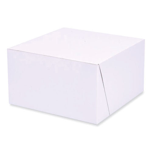 Bakery Boxes, Standard, 7 X 7 X 4, White, Paper, 250/carton