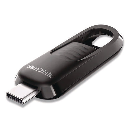 Ultra Slider Usb 3.2 Type C Flash Drive, 256 Gb, Black