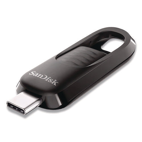 Ultra Slider Usb 3.2 Type C Flash Drive, 256 Gb, Black