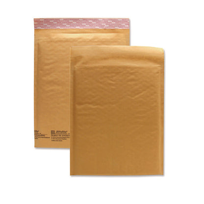Jiffylite Self-seal Bubble Mailer, #00, Barrier Bubble Air Cell Cushion, Self-adhesive Closure, 5 X 10, Brown Kraft, 250/ct